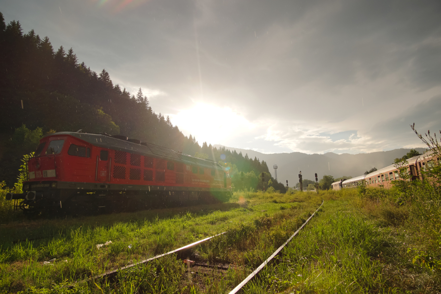 This train is a way to travel around Romania