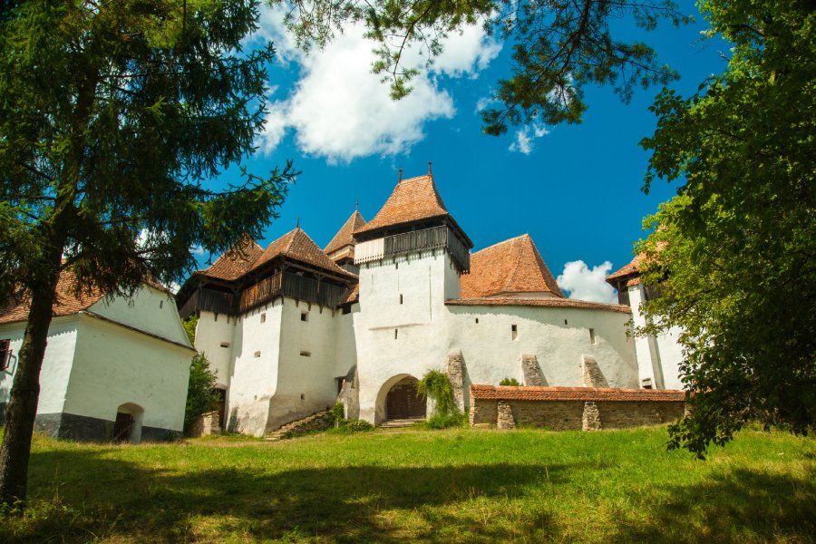 Viscri fortified church Transylvania Romania