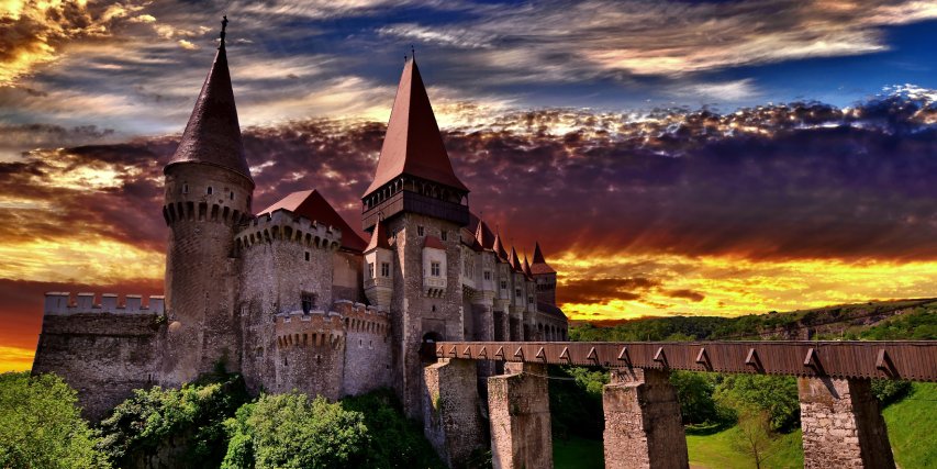 The Corvin Castle is one of the mysterious castles in Romania