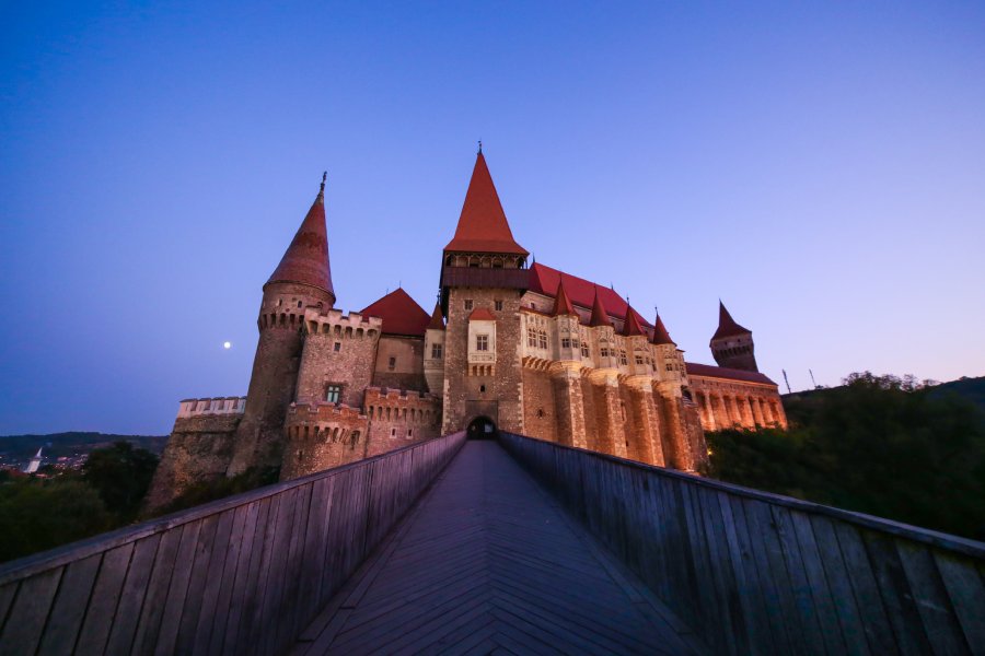 Many tourists choose Corvin Castle to visit